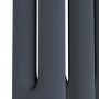 Reggio Anthracite Horizontal Double Column Traditional Radiator 300x605mm 1062 BTU - Cast Iron Style