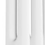 Reggio White Horizontal Double Column Traditional Radiator 600x605mm 2045 BTU - Cast Iron Style