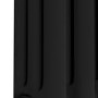 Reggio Midnight Black Horizontal Triple Column Traditional Radiator 300x605mm 1341 BTU - Cast Iron Style