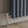 Reggio Anthracite Horizontal Triple Column Traditional Radiator 300x605mm 1341 BTU - Cast Iron Style