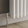 Reggio White Horizontal Triple Column Traditional Radiator 300x605mm 1341 BTU - Cast Iron Style