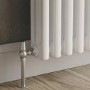 Reggio White Horizontal Triple Column Traditional Radiator 600x830mm 3581 BTU - Cast Iron Style