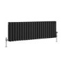 Reggio Midnight Black Horizontal Triple Column Traditional Radiator 300x1010mm 2269 BTU - Cast Iron Style