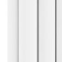 Sorrento White Horizontal Oval Designer Radiator 600x590mm Double Panel 2399 BTU