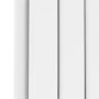 Riace White Horizontal Flat Designer Radiator 600x748mm Double Panel 2827 BTU