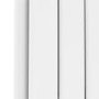 Riace White Horizontal Flat Designer Radiator 600x884mm Double Panel 3342 BTU