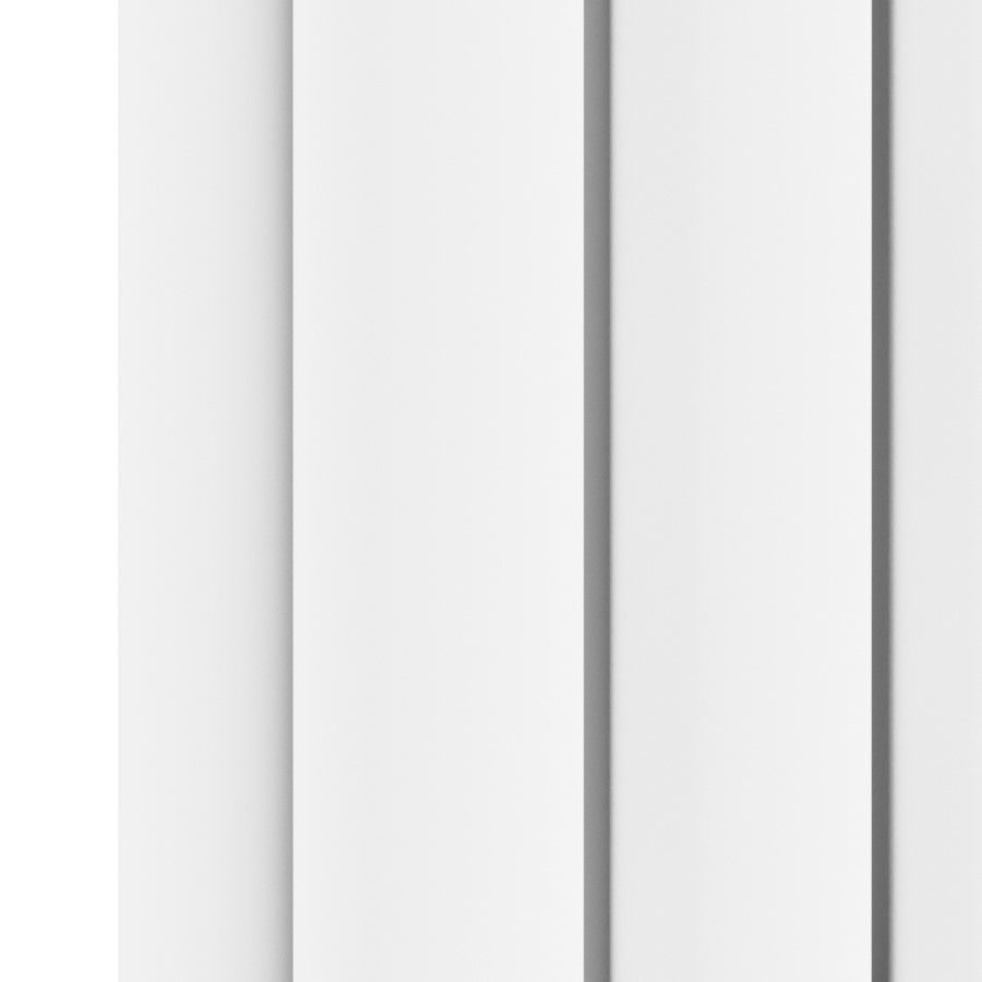 Sorrento White Horizontal Oval Designer Radiator 600x1416mm Double Panel 5758 BTU