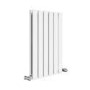 Riace White Horizontal Flat Designer Radiator 600x408mm Double Panel 1542 BTU