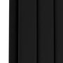 Riace Midnight Black Horizontal Flat Designer Radiator 600x612mm Double Panel 2313 BTU