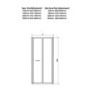 Claritas 8mm Glass Hinged Shower Door - 760 x 1950mm