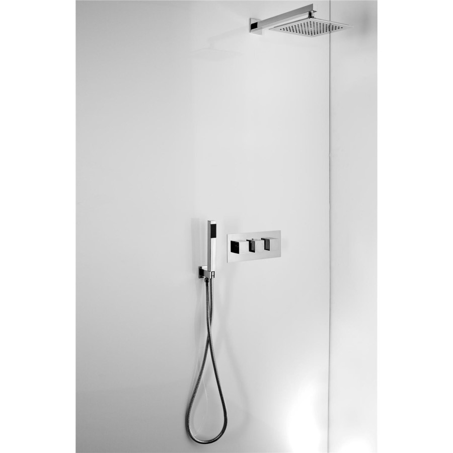 Square Outlet Elbow Shower & Handset