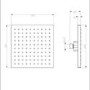 Square Rain Shower Head