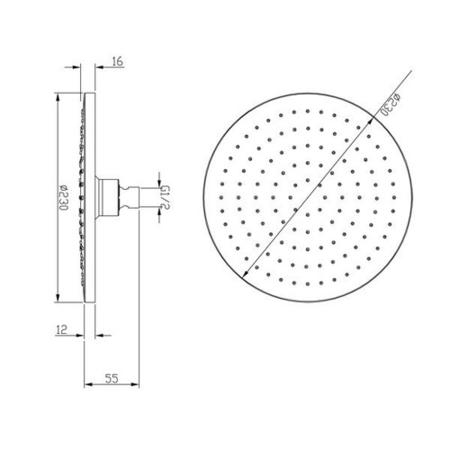 Round Style Shower head