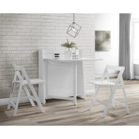 Julian Bowen Helsinki White Foldaway Gateleg Dining Set
