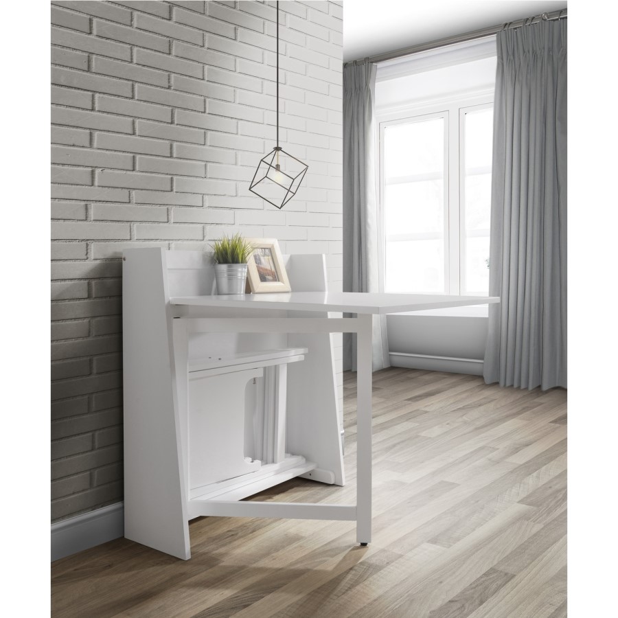 Julian Bowen Helsinki White Foldaway Gateleg Dining Set