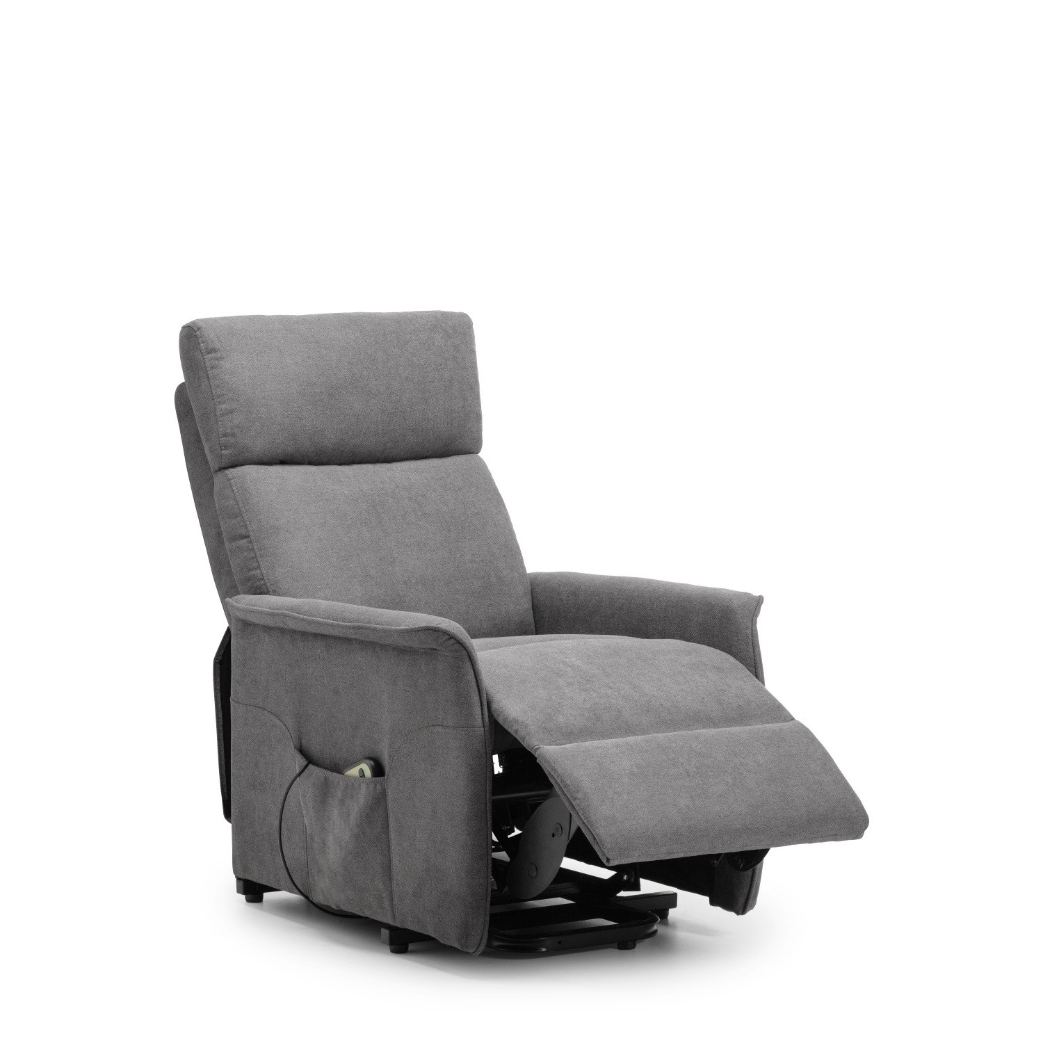 Rise Recliner Chair In Grey Fabric Helena Julian Bowen Furniture123 Rise Recliner Chair In Grey Fabric Helena Julian Bowen Furniture123