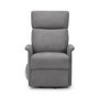 Rise & Recliner Chair in Grey Fabric - Helena- Julian Bowen