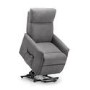 Rise & Recliner Chair in Grey Fabric - Helena- Julian Bowen