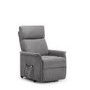 Rise & Recliner Chair in Grey Fabric - Helena- Julian Bowen