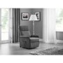 Rise & Recliner Chair in Grey Fabric - Helena- Julian Bowen