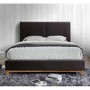 Birlea Helsinki Double Bed Upholstered in Brown Faux Leather