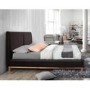 Birlea Helsinki Double Bed Upholstered in Brown Faux Leather