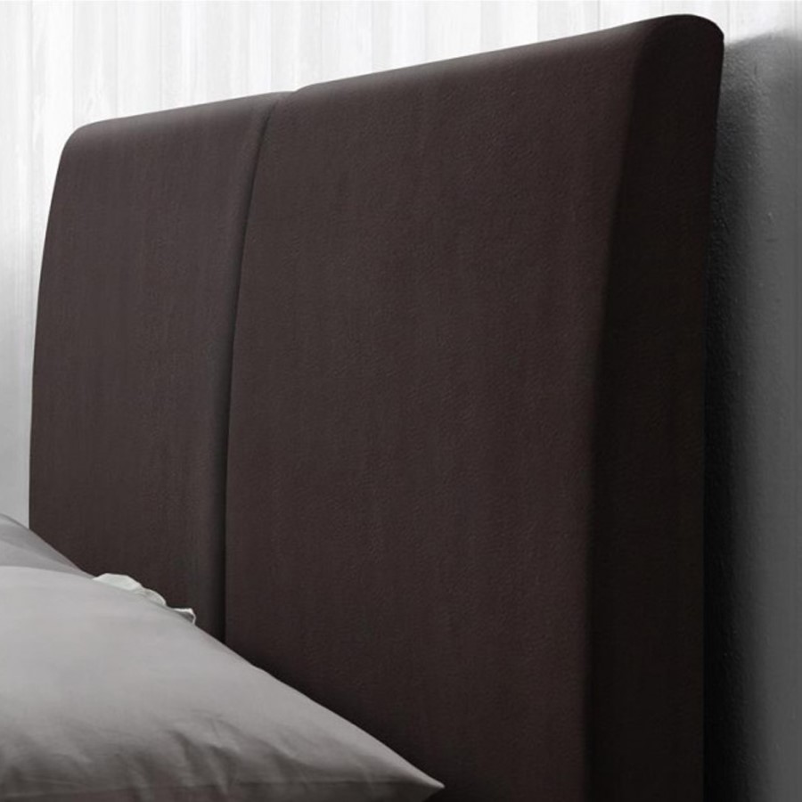 Birlea Helsinki Double Bed Upholstered in Brown Faux Leather