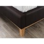 Birlea Helsinki Double Bed Upholstered in Brown Faux Leather
