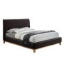 Birlea Helsinki Double Bed Upholstered in Brown Faux Leather