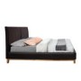 Birlea Helsinki Double Bed Upholstered in Brown Faux Leather