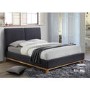 Birlea Helsinki Double Bed Upholstered in Grey 