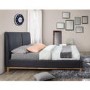Birlea Helsinki Double Bed Upholstered in Grey 