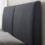 Birlea Helsinki Double Bed Upholstered in Grey 