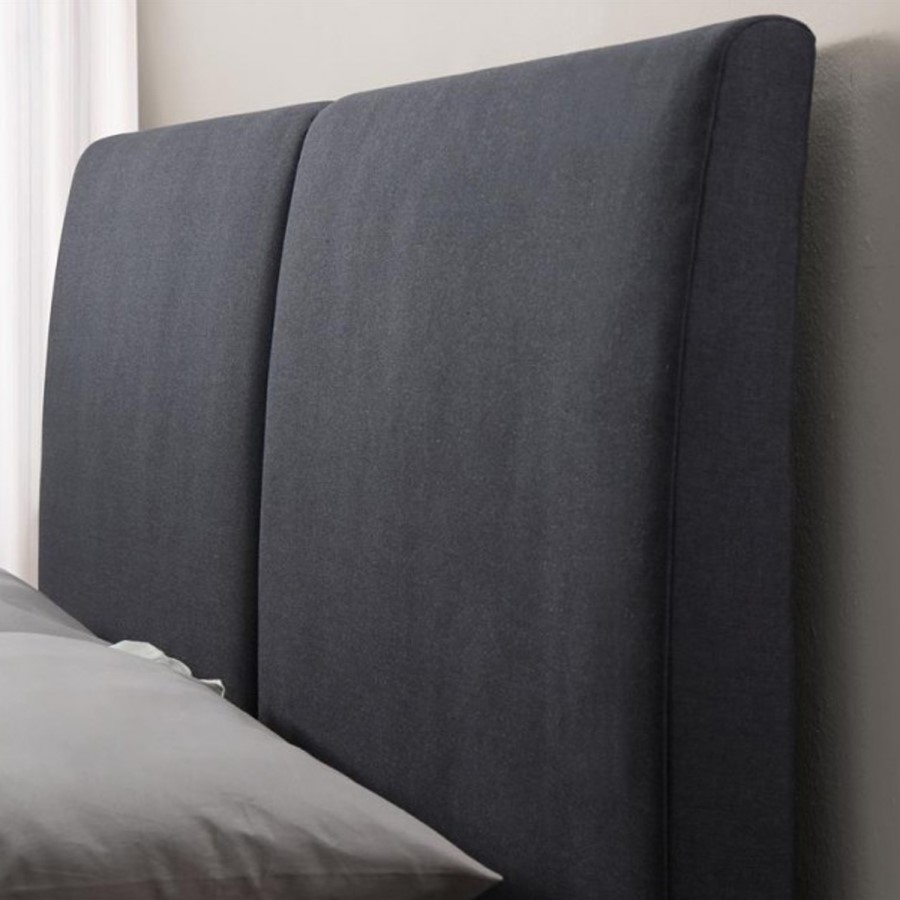 Birlea Helsinki Double Bed Upholstered in Grey 
