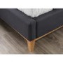Birlea Helsinki Double Bed Upholstered in Grey 