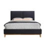 Birlea Helsinki Double Bed Upholstered in Grey 