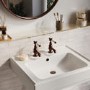 Brushed Bronze Basin Pillar Tap - Helston