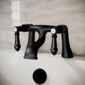 HELMBBATHF Matt Black Traditional Bath Filler - Helston