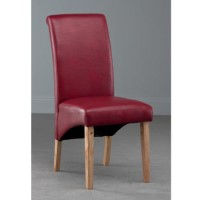 World Furniture Henley Red Faux Leather Dining Chair