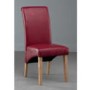 World Furniture Henley Red Faux Leather Dining Chair