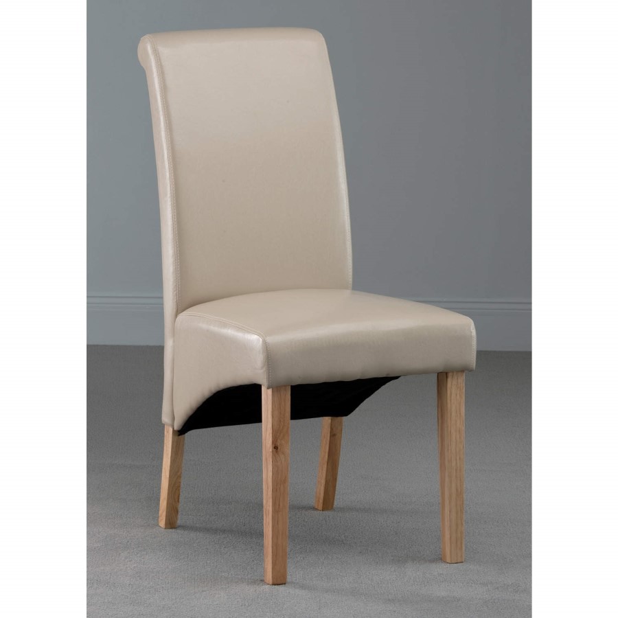 World Furniture Henley Ivory Faux Leather Dining Chair