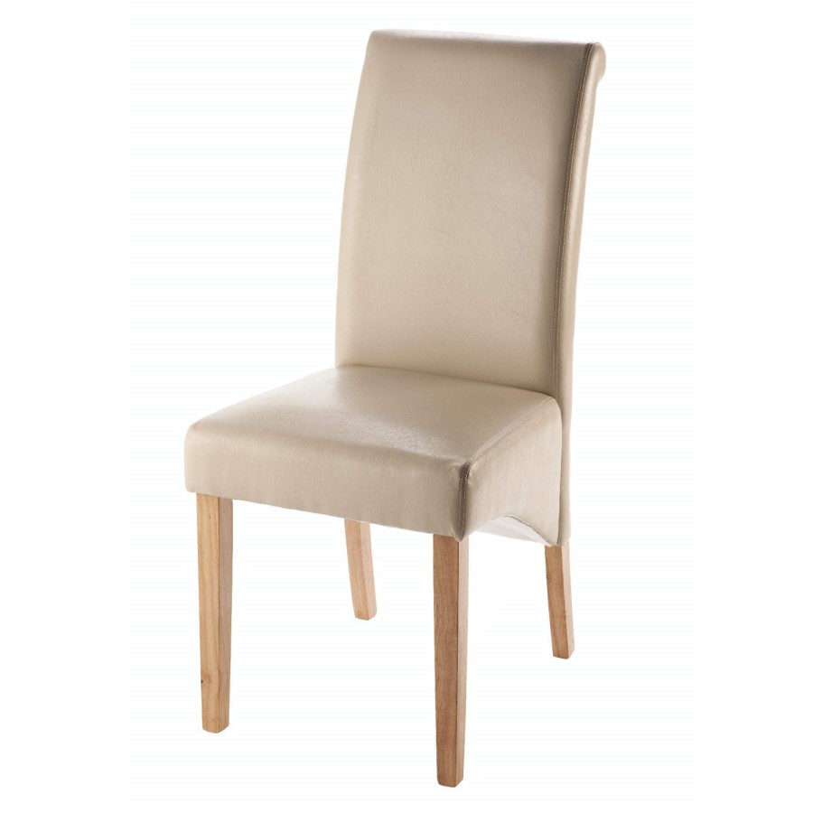 World Furniture Henley Ivory Faux Leather Dining Chair