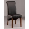 Set of 2 Dining Chairs in Dark Brown Faux Leather - World Furniture Henley