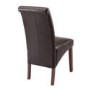 Set of 2 Dining Chairs in Dark Brown Faux Leather - World Furniture Henley