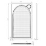 1400x800mm Rectangular Shower Tray – Slimline 30mm – Solid Polymarble – Anti-Slip – White – Hendra