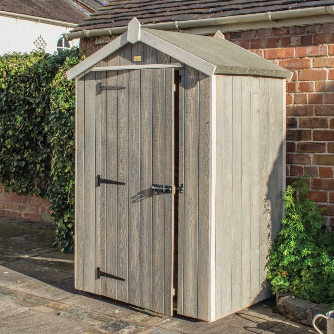 Grey Wooden Shed - 4x3ft - Rowlinson Heritage