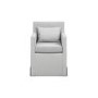 Grey Striped Upholstered Dining Chair - Hettie