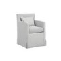 Grey Striped Upholstered Dining Chair - Hettie