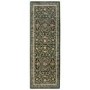 Washable Green Vintage Floral Runner Rug - 220 x 75 cm - Country Paisley - Origins