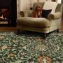 Washable Green Vintage Floral Rug - 185 x 120 cm - Country Paisley - Origins